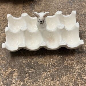 Ceramic Egg Holders Bunny Easter Decor Strawberry Street